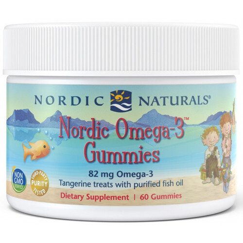 

Nordic Naturals, Omega 3, 82 мг, со вкусом мандарина, 60 жевательных конфет