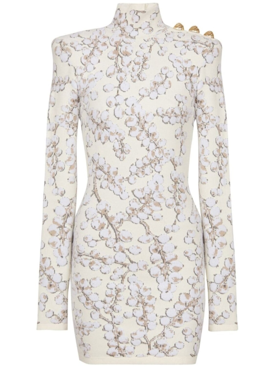 

Balmain жаккардовое платье мини, белый