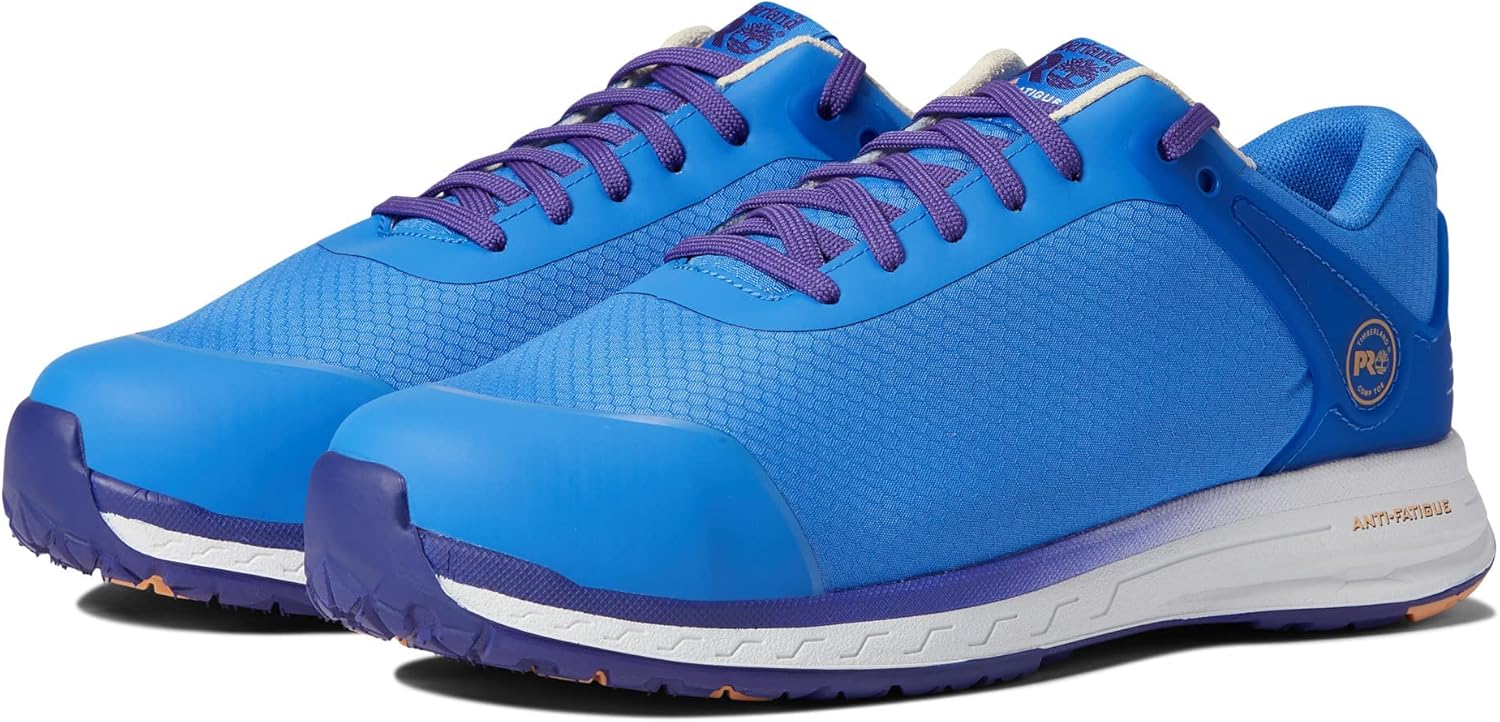 

Timberland PRO женские рабочие ботинки Drivetrain Composite Safety Toe, Blue/Purple/Peach