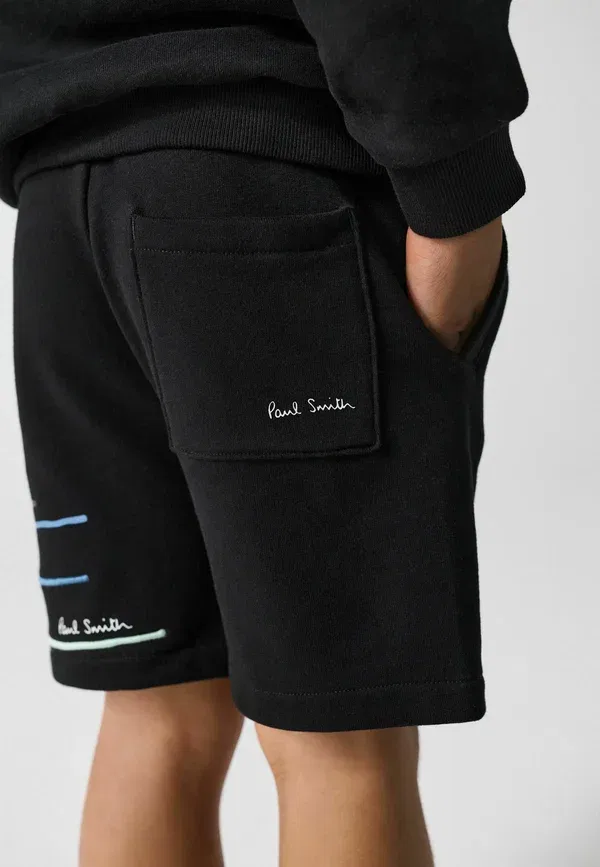 Спортивные штаны Regular fit с вышитыми полосками Paul Smith Junior, черный — фото 4