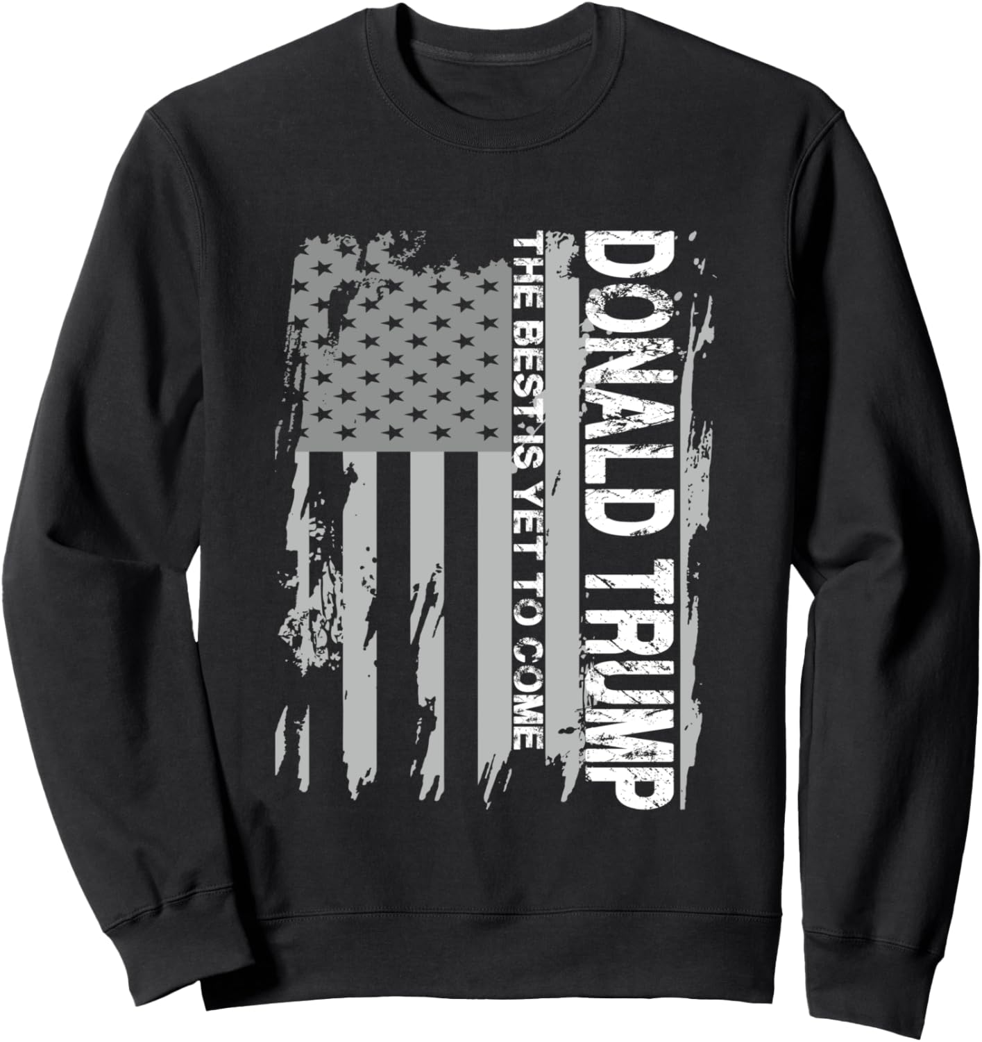 

Футболка с изображением флага США Трампа 2024 - «Лучшее еще впереди» - Дональд Трамп The Best Is Yet To Come Trump 2020 Donald Trump, черный