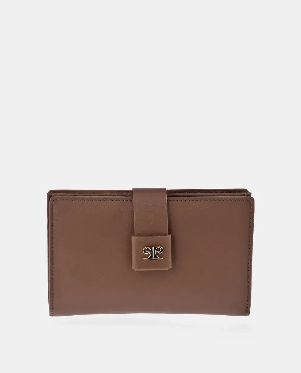 

Средний женский кошелек из кожи Pierre Cardin, светло-коричневый