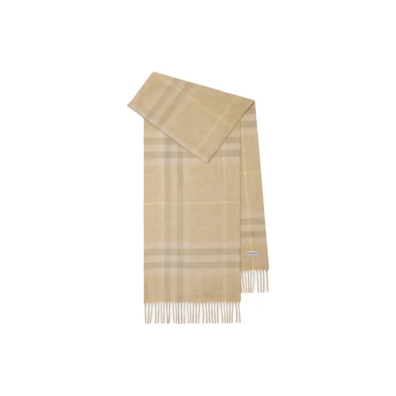 

Burberry Реверсивный клетчатый кашемировый шарф, Beige