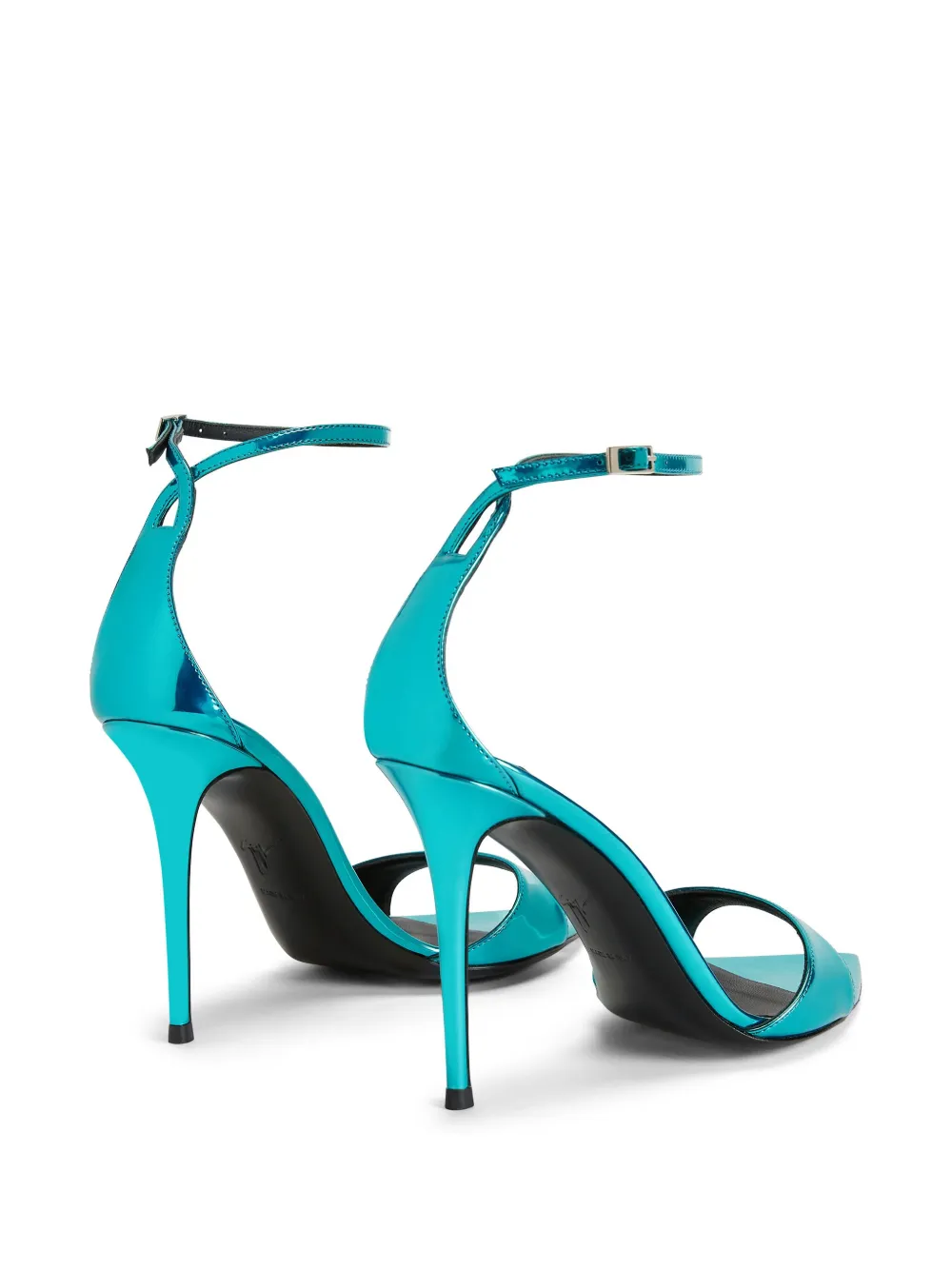 Босоножки Intriigo 105 с ремешком на щиколотке Giuseppe Zanotti, синий — фото 3
