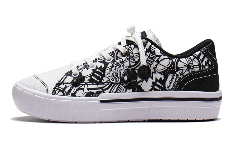 

Детские кроссовки для скейтбординга GS Low-top белые/черные Lining Young