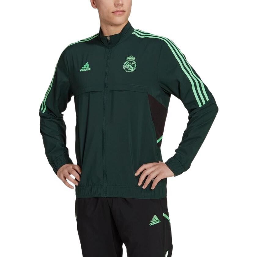 Куртка мужская зеленая Adidas, зеленый — фото 2
