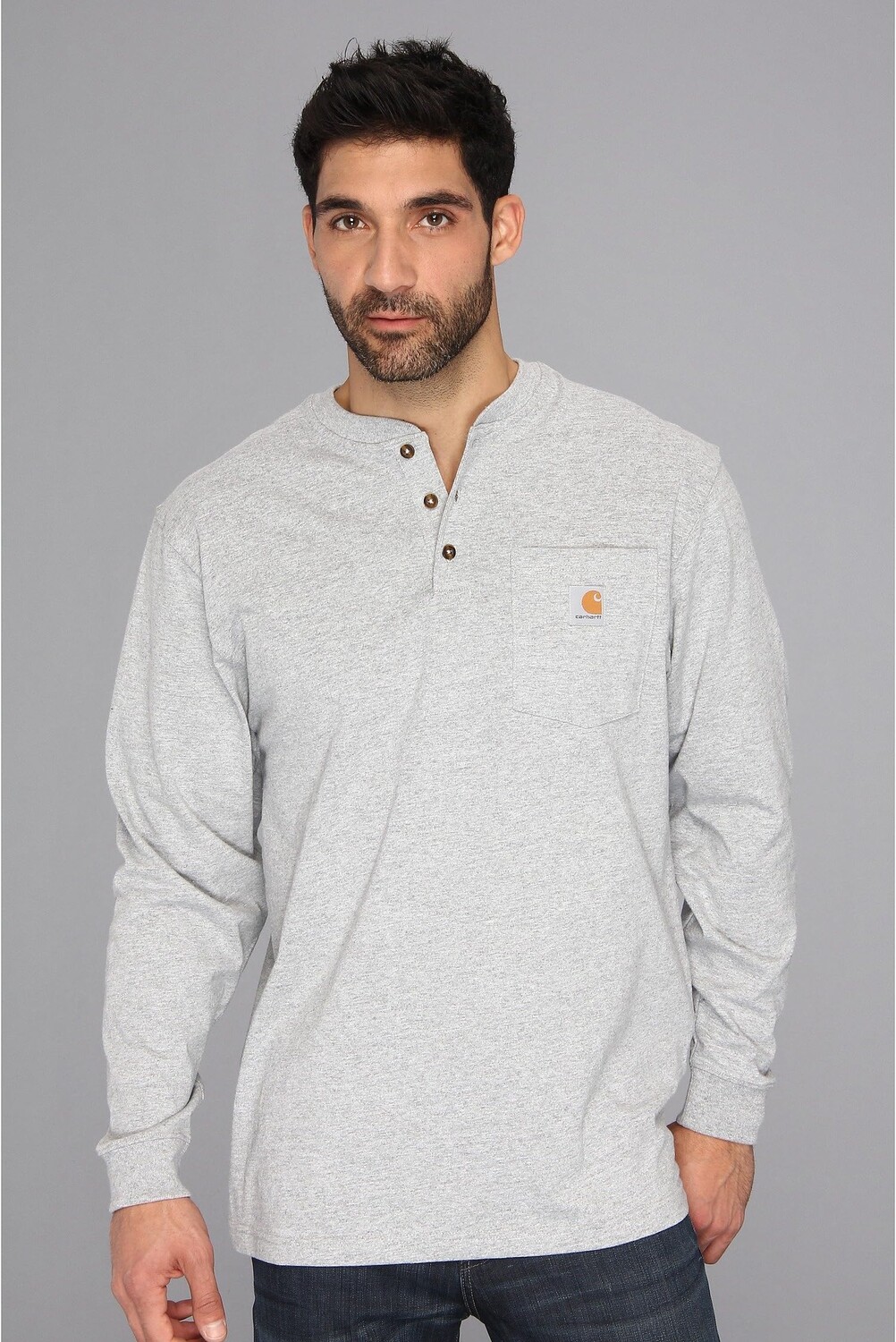 

Карман для спецодежды L/S Henley Carhartt, цвет Heather Gray