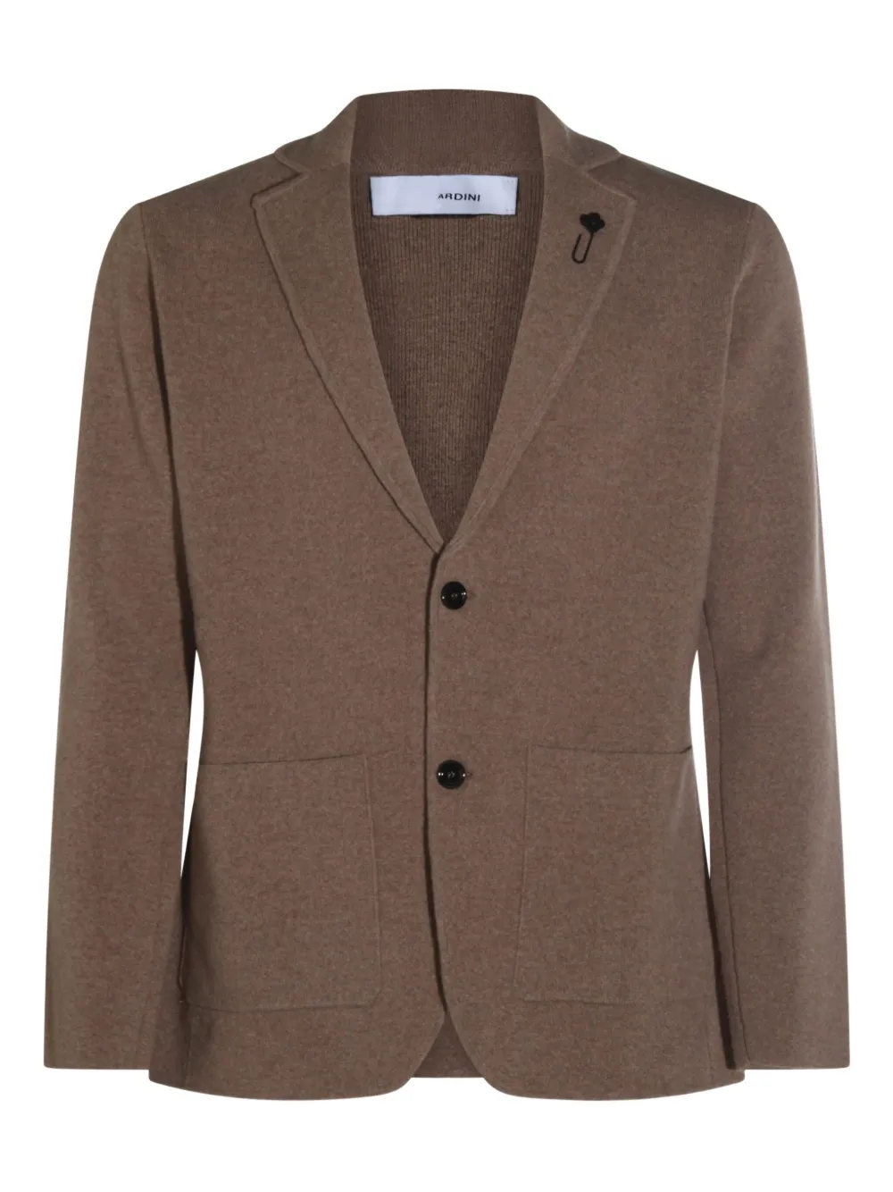 

Кардиган с накладными карманами Lardini, коричневый