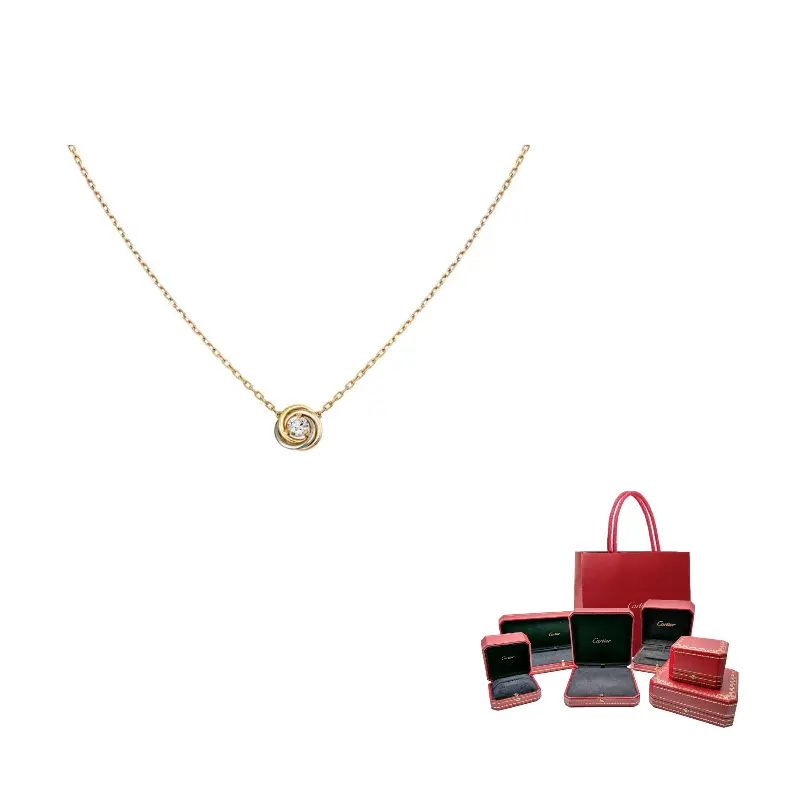 

Тринити бриллиантовое колье из 18-каратного золота 2010s Cartier