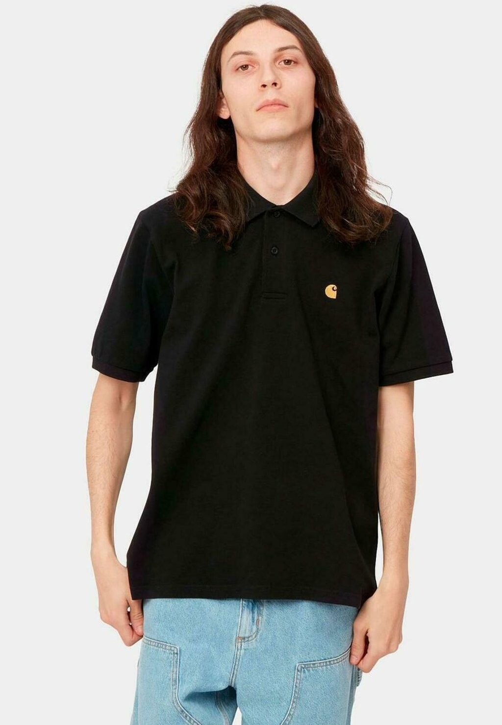 

Поло Chase Carhartt WIP, цвет black gold