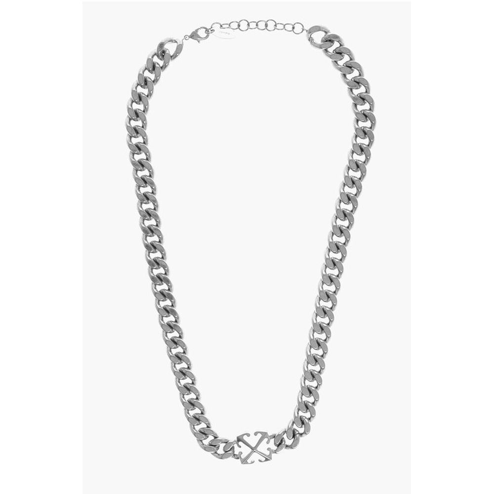 

Ожерелье из латунной цепи с изображением стрелы Off-White, серебряный