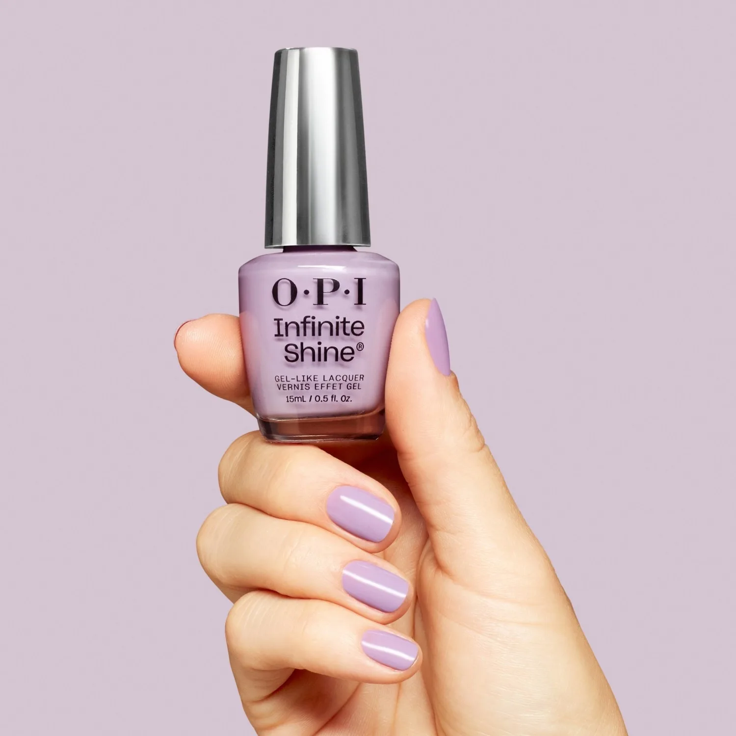Нагеллак, бесконечное сияние, новые опиконы Opi, what's not to lilac?, 15 мл — фото 4