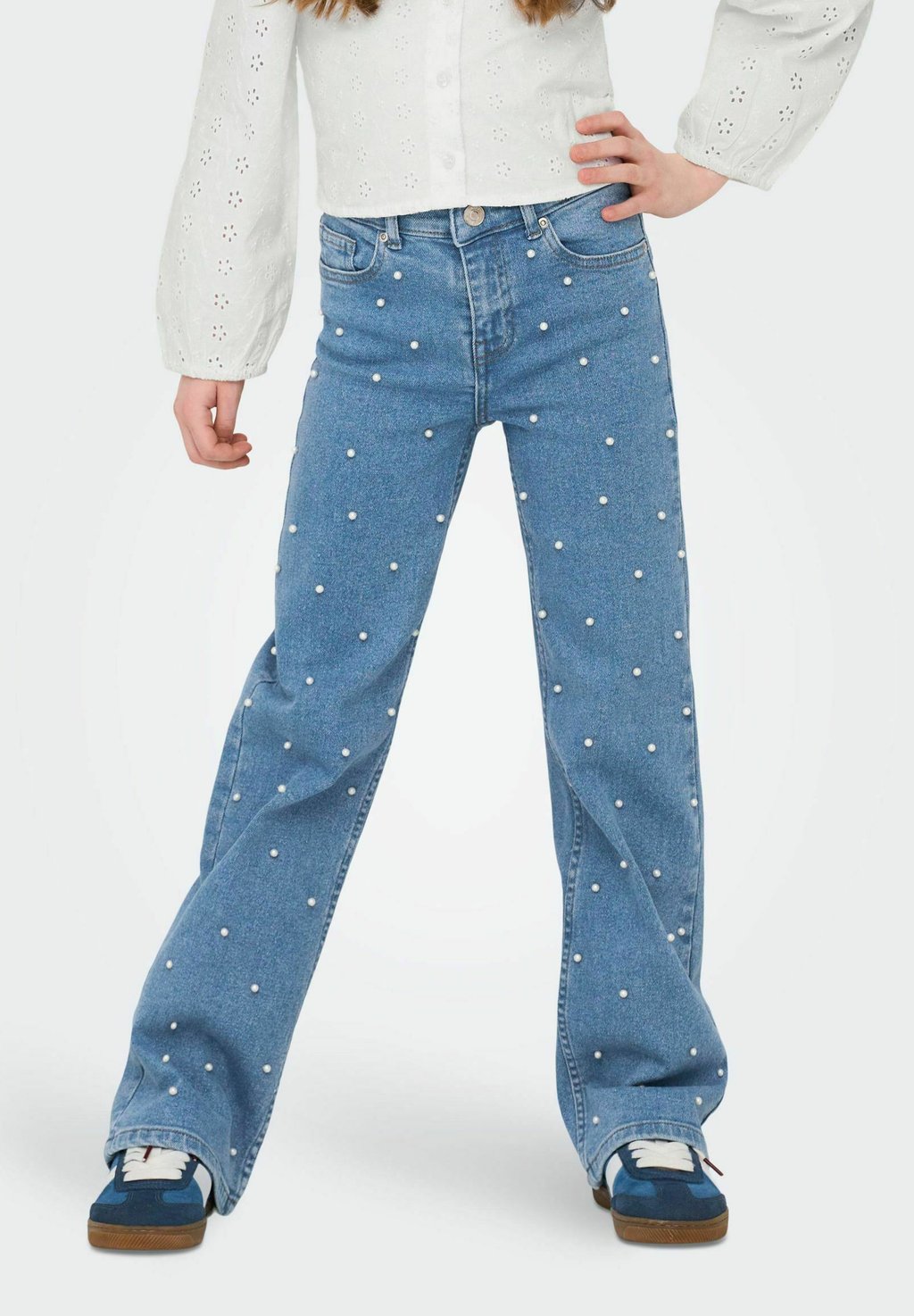 Мешковатые джинсы ONLY GIRLS, цвет Light Blue Denim — фото 2