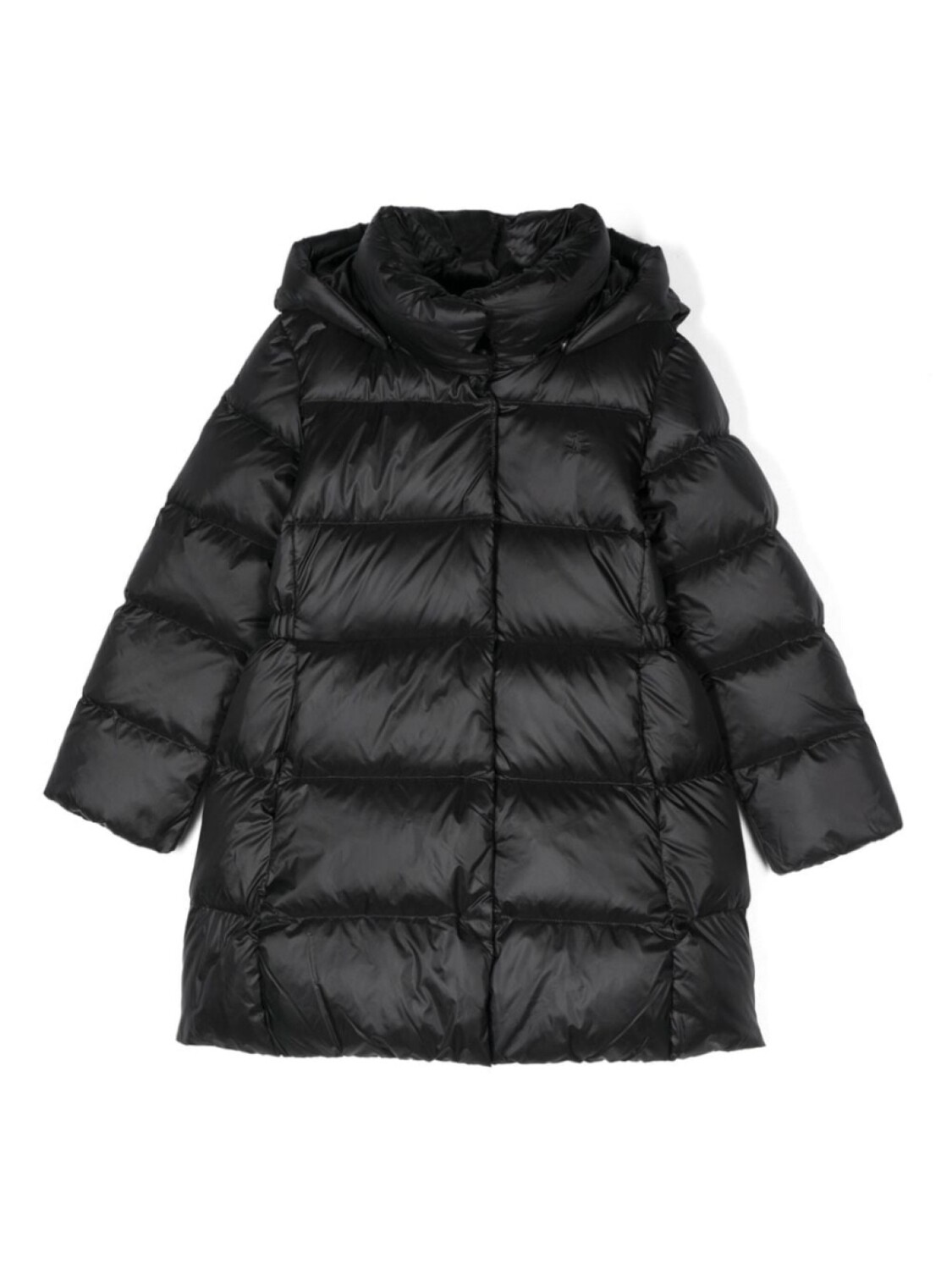 Ralph Lauren Kids пуховик с логотипом Polo Pony, черный