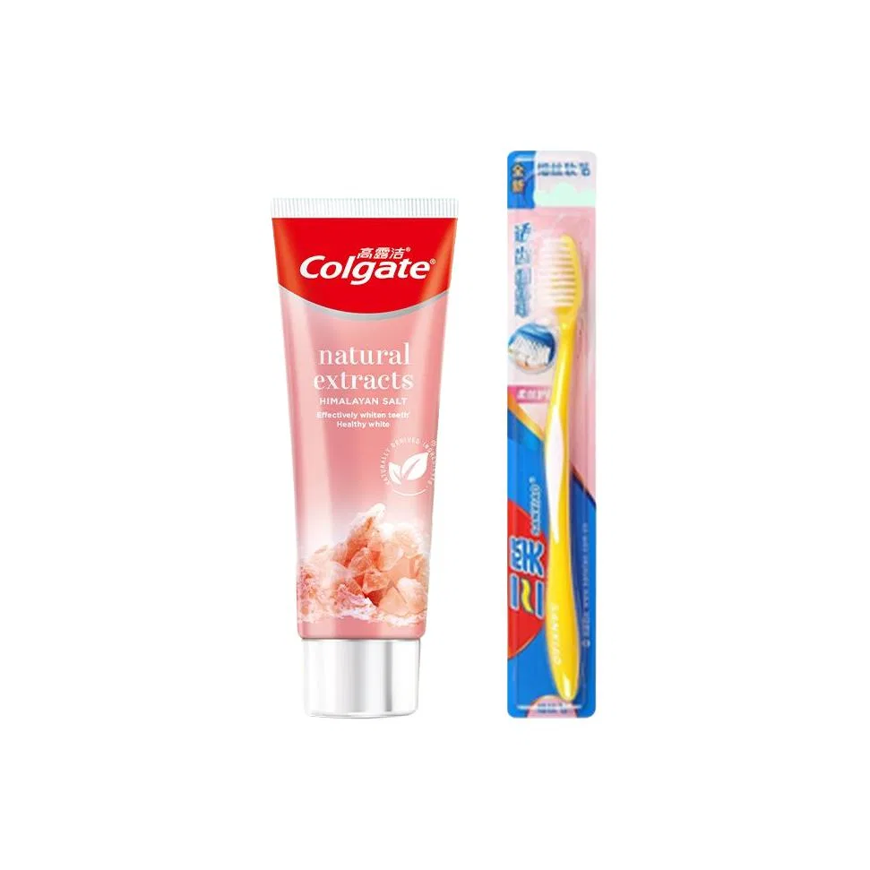 Набор для ухода за полостью рта Colgate Himalaya Rose Salt 120 г + щетка