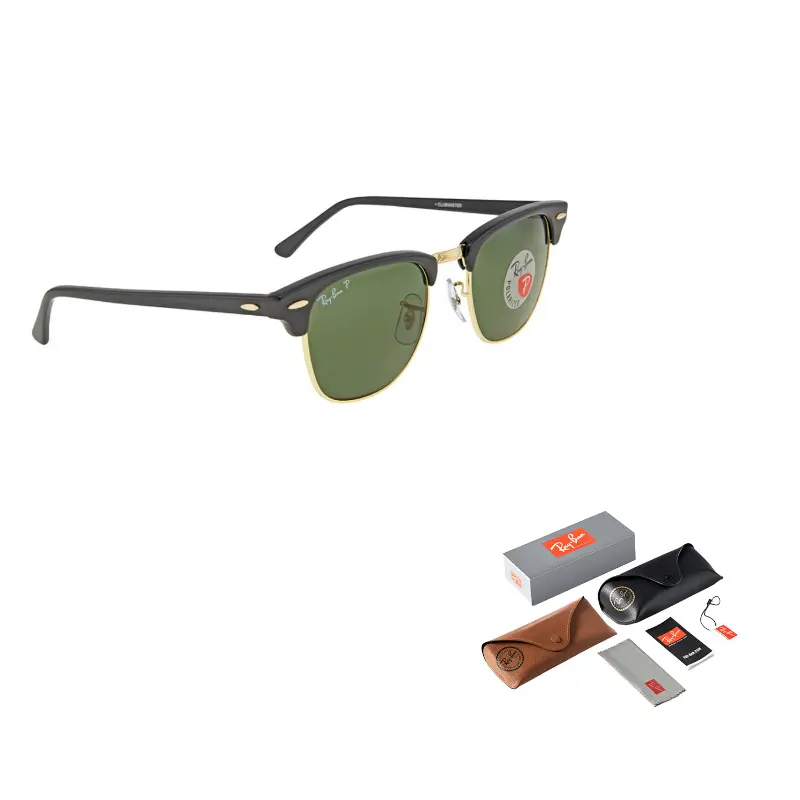 

RayBan Прямоугольные солнцезащитные очки мужские черные, Black
