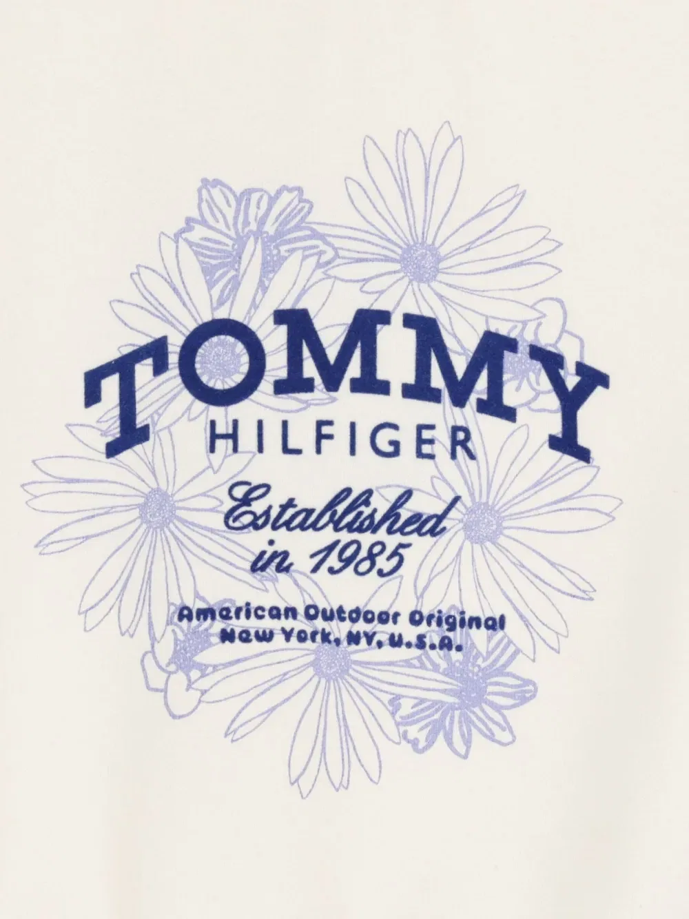 Толстовка с цветочным принтом Tommy Hilfiger Junior, нейтральный — фото 3