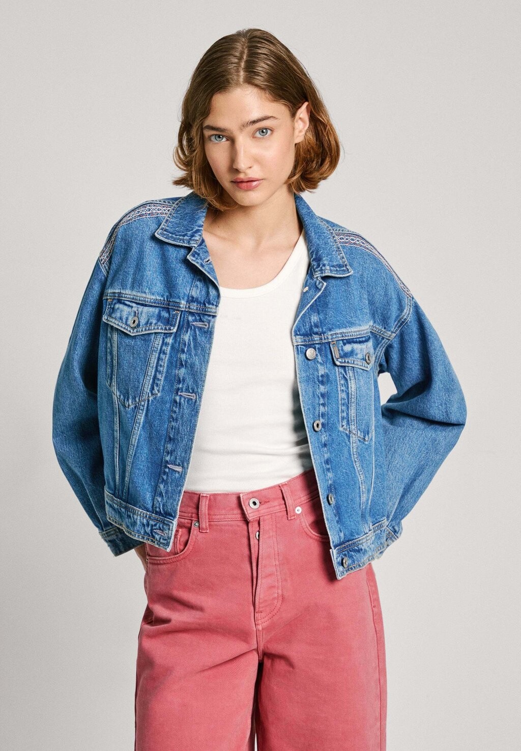 

Джинсовая куртка Pepe Jeans, синий деним
