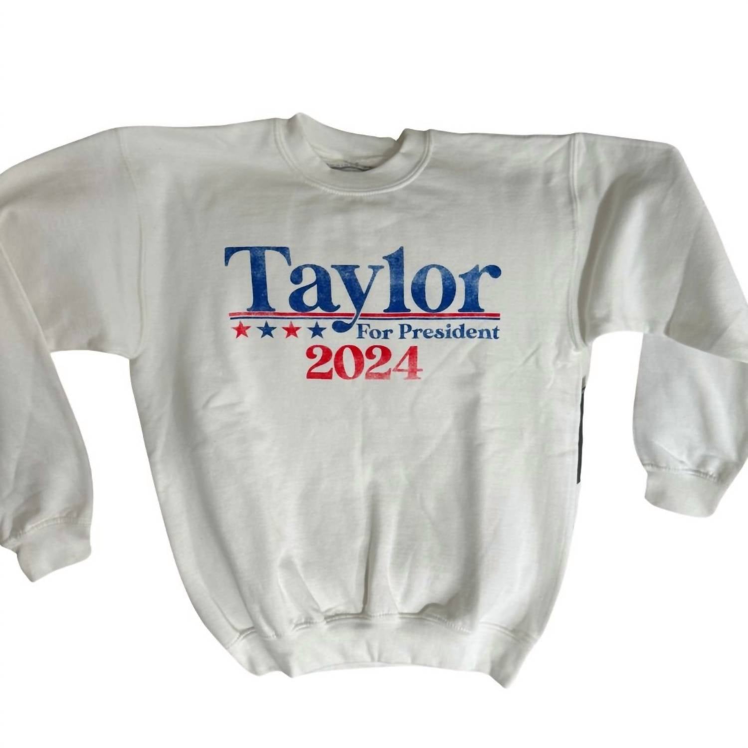 

Девчачий свитшот Taylor For President в белом Prince Peter