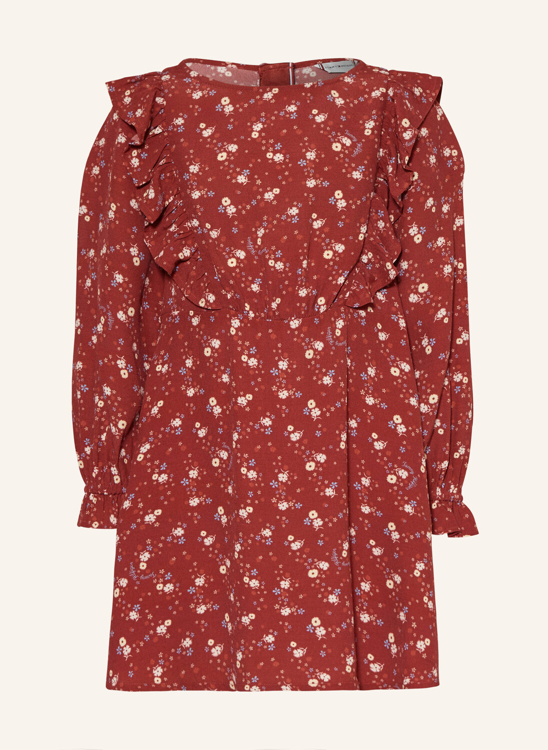 

Платье с рюшами Tommy Hilfiger, красный