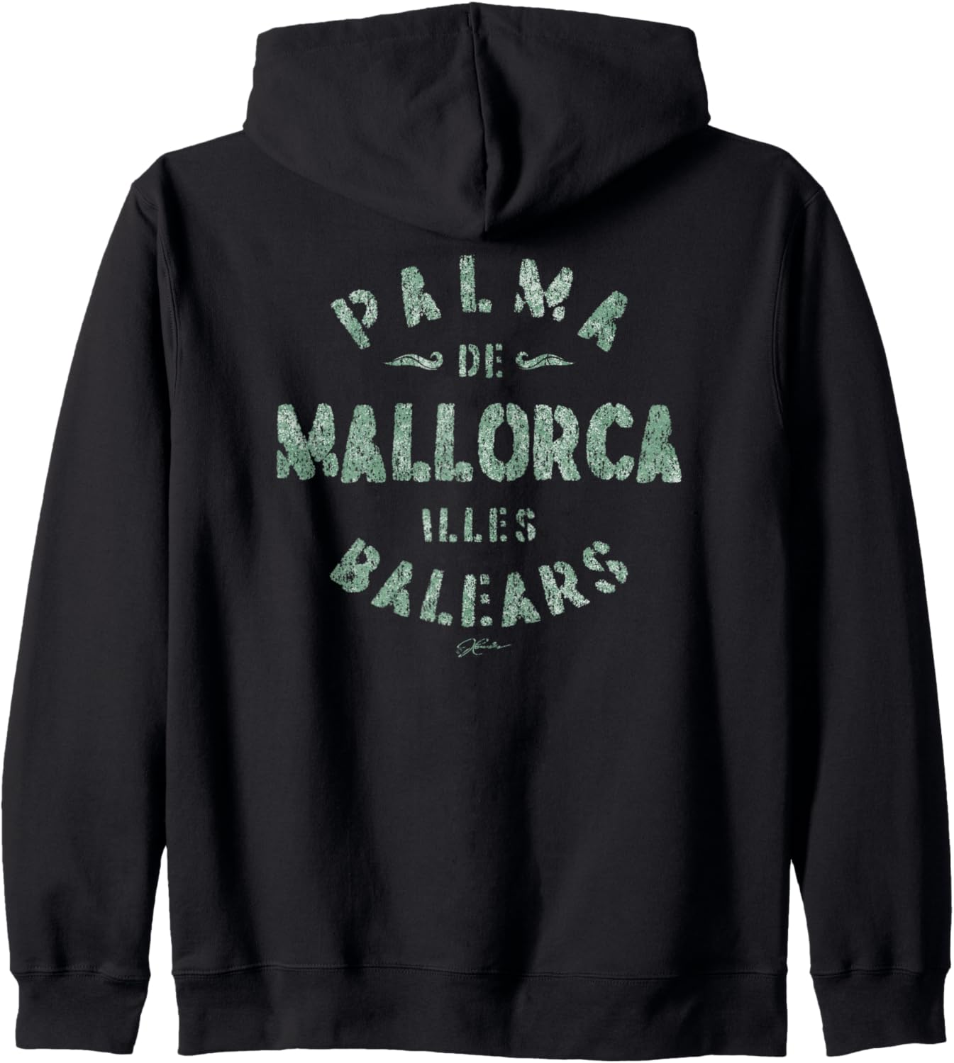 

JCombs: Пальма-де-Майорка, Балеарские острова, Испания. Толстовка на молнии, черный