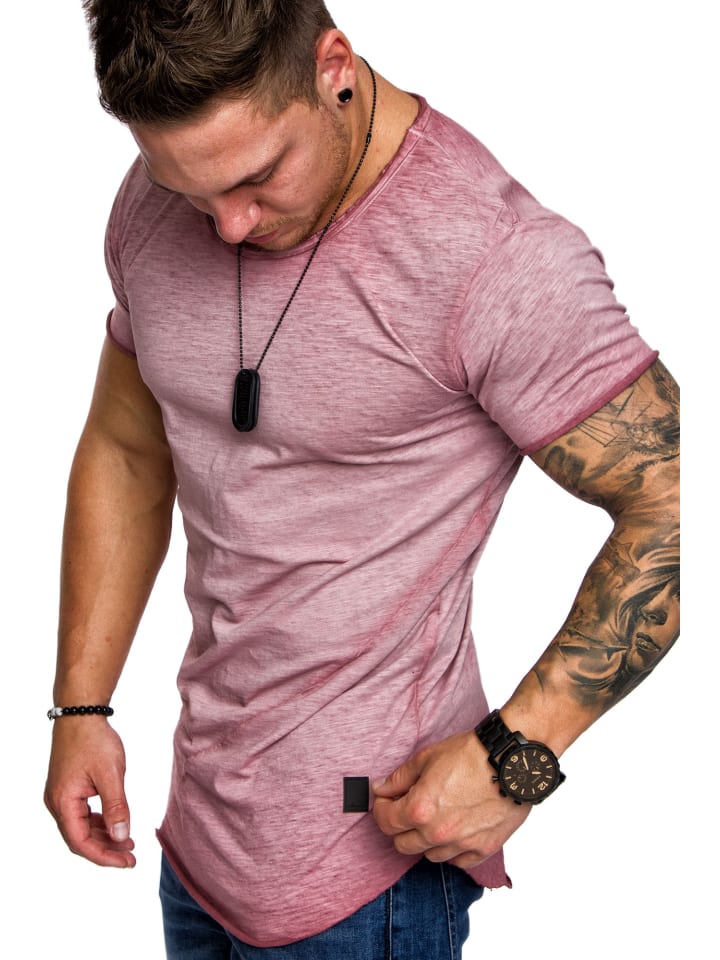 

Футболка свободного кроя с круглым вырезом TIJUANA в Бордо Amaci&Sons