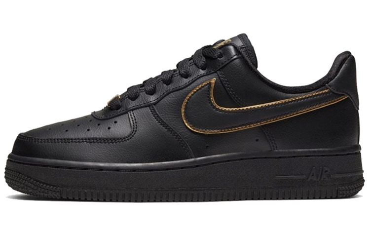 

Кроссовки Nike Air Force 1 Low Black Gold Swoosh Women's