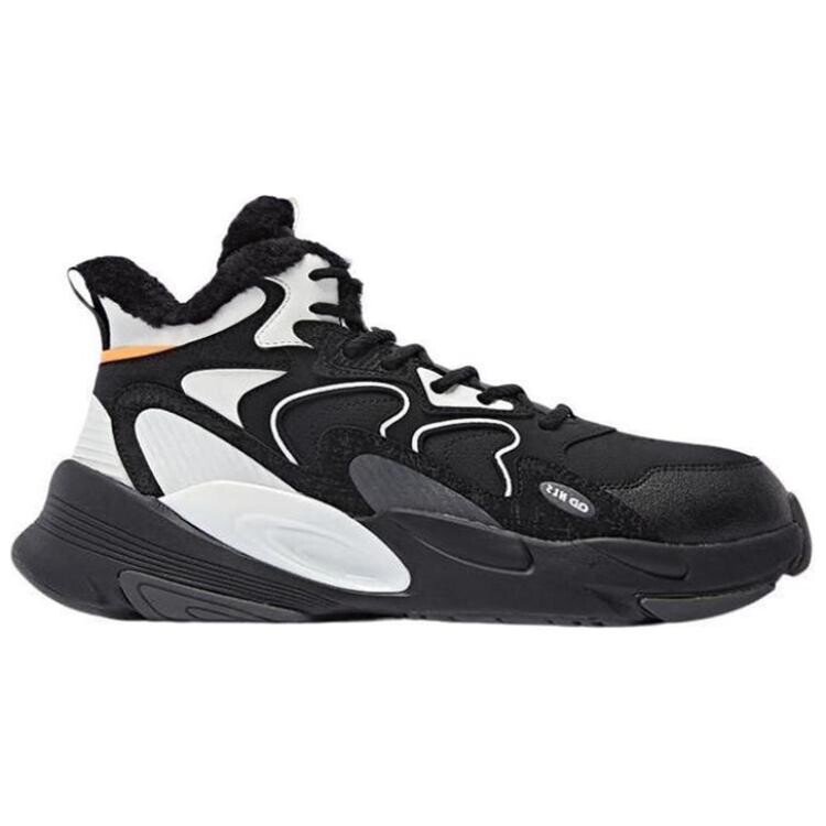 Мужские кроссовки Lifestyle High-Top черного/белого цвета Qiaodan — фото 2