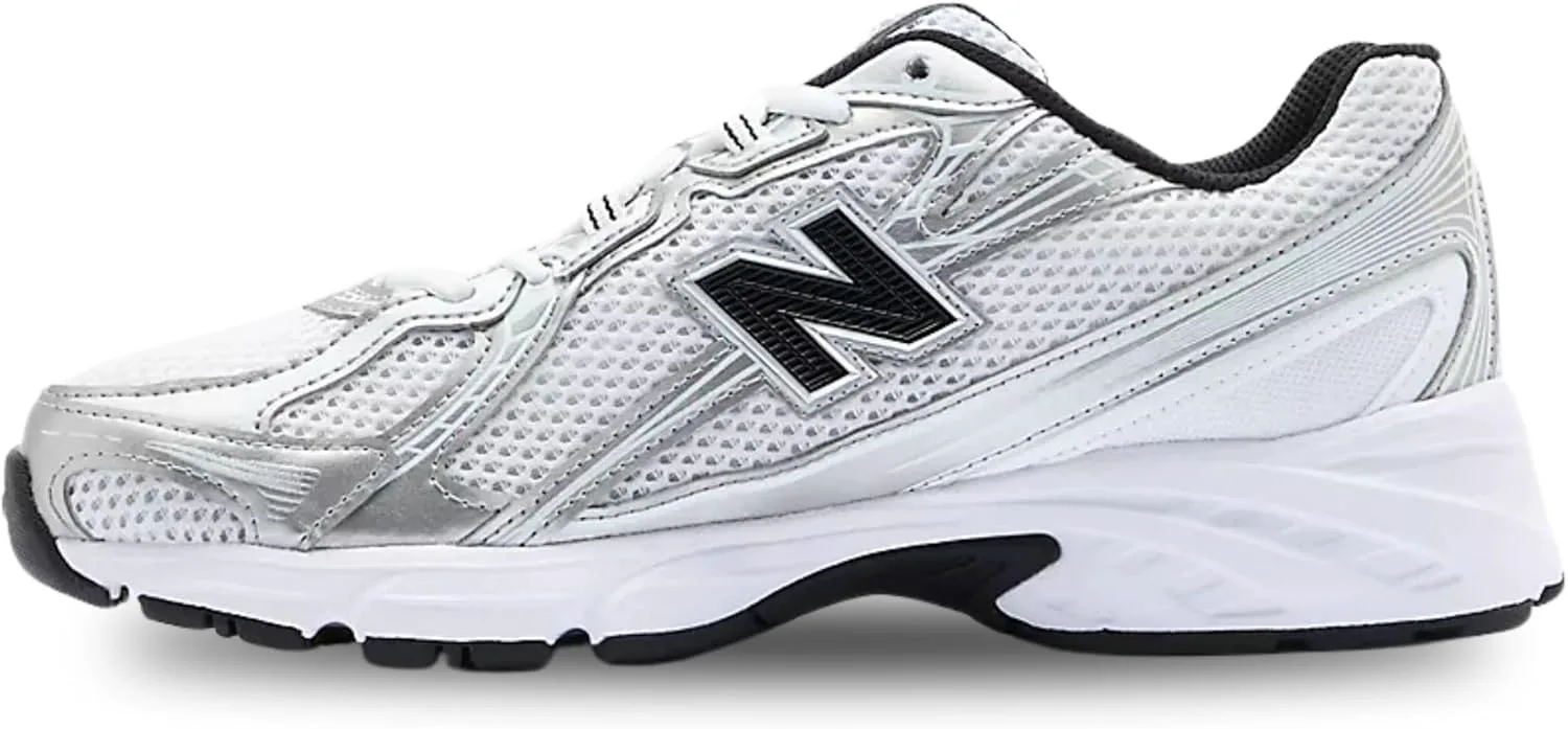 Мужские теннисные кроссовки New Balance FuelCell 996 V4 для жесткого корта, белый/металлик серебристый — фото 3