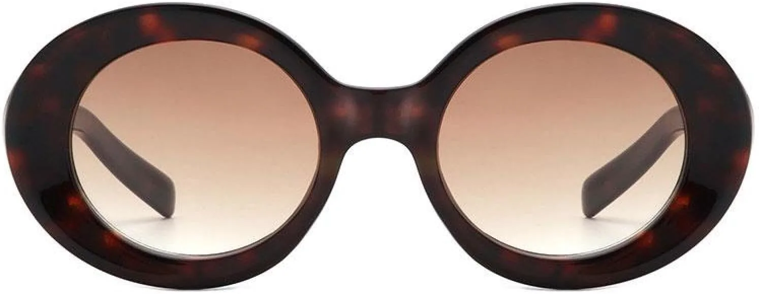 

Модные солнцезащитные очки конфетных цветов для женщин, круглые, с градиентным переходом цвета, для активного отдыха, защита от УФ-излучения UV400 TOIPASTN, C1black