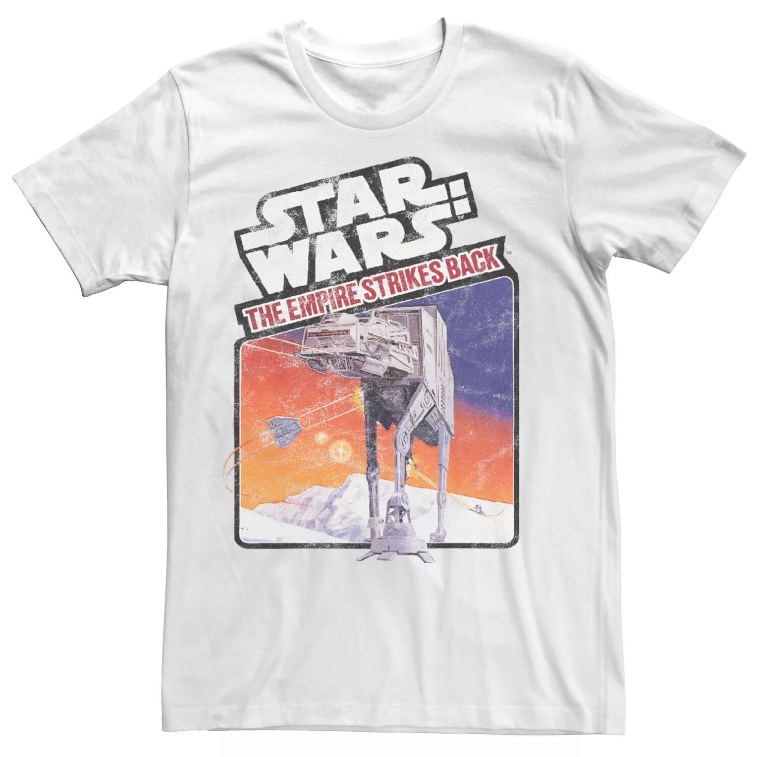 

Мужская футболка с плакатом AT-AT «Империя наносит ответный удар» Star Wars