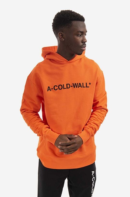 

Хлопковая толстовка Essential Logo Hoodie A-Cold-Wall*, оранжевый