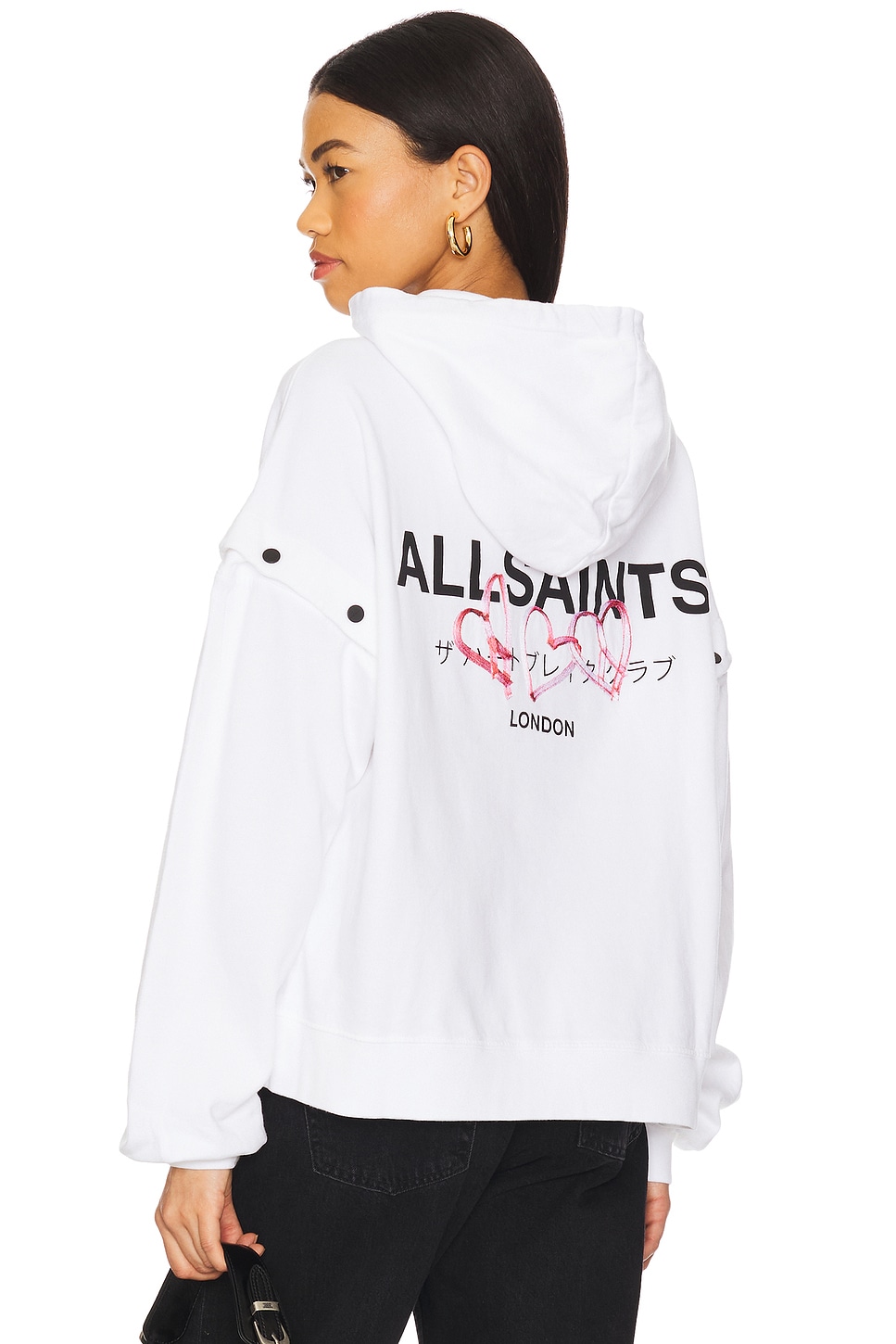 

Толстовка с капюшоном Amore Amphie Allsaints, optic white
