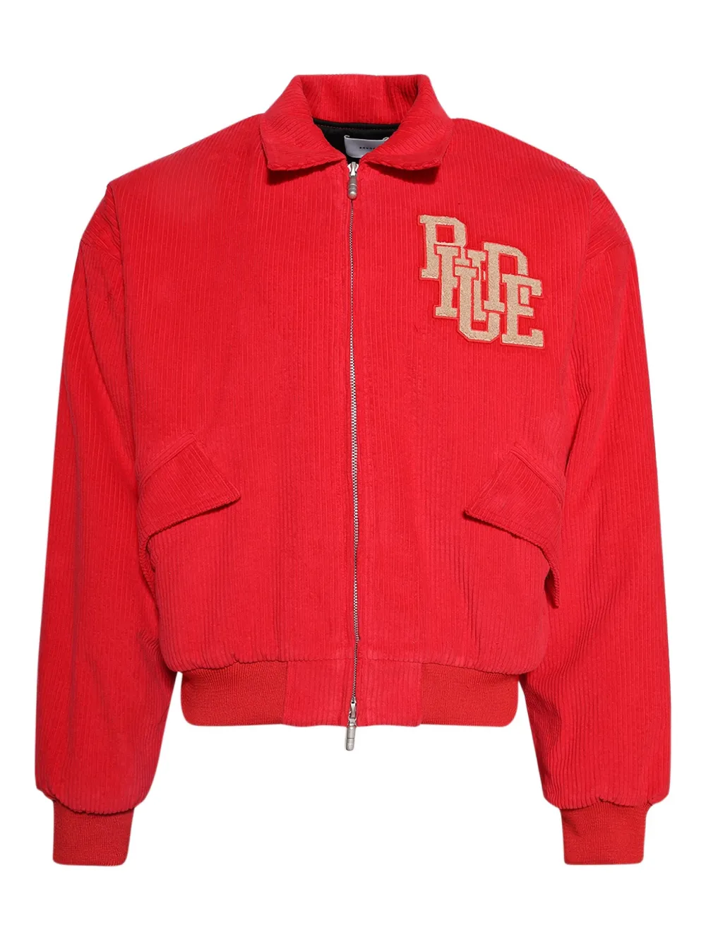 

Вельветовая куртка с логотипом RHUDE, красный