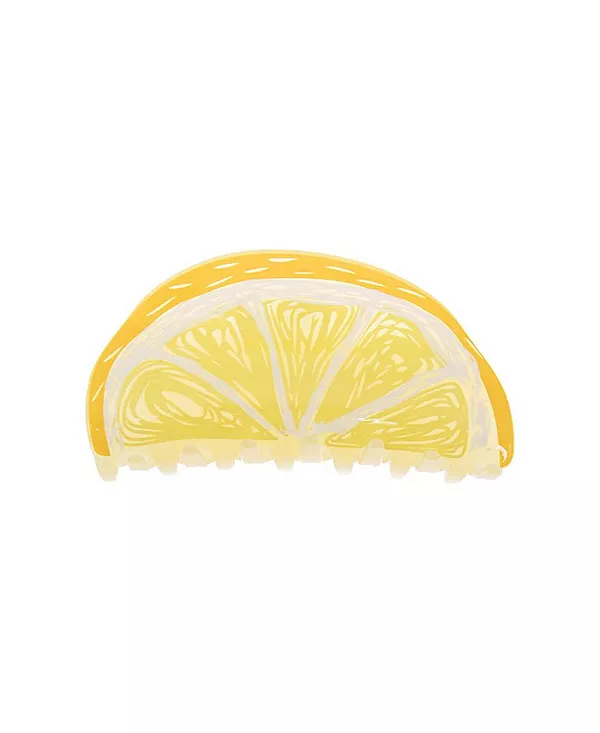 

Заколка-Краб для волос в форме ломтика лимона от Адины Эден By Adina Eden, yellow