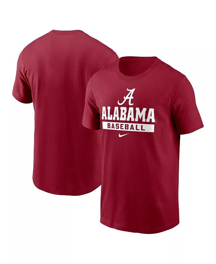 

Мужская бейсбольная футболка Crimson Alabama Crimson Tide Nike, красный