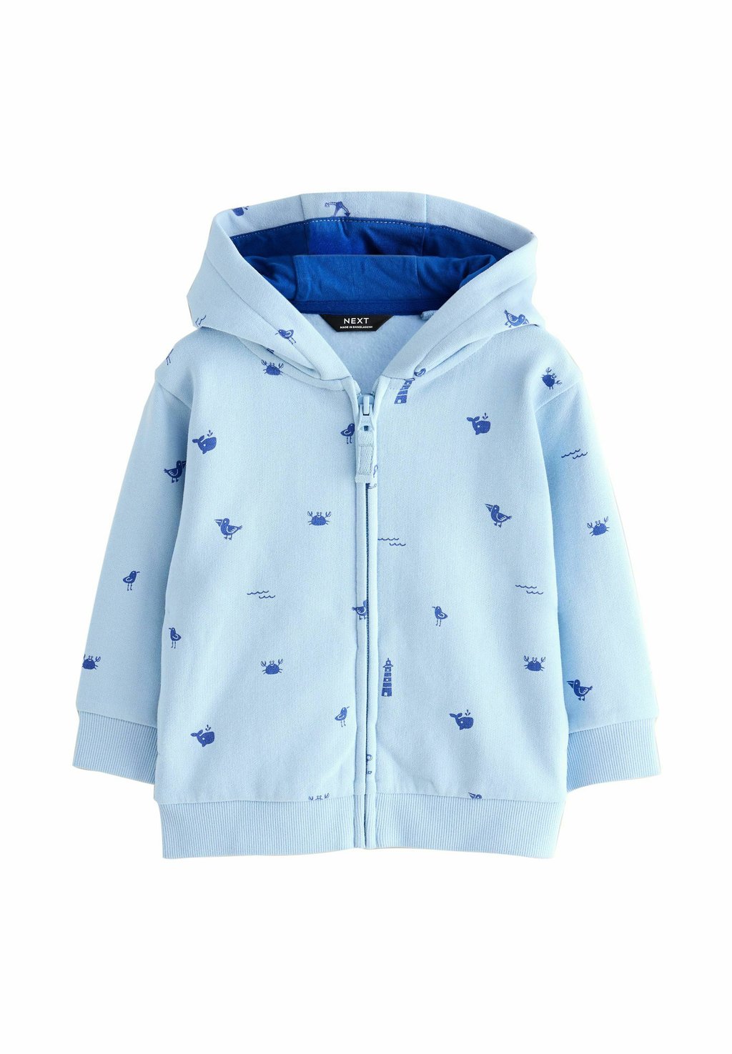 

Толстовка на молнии REGULAR FIT - ALL OVER PRINT HOODIE Next, синий