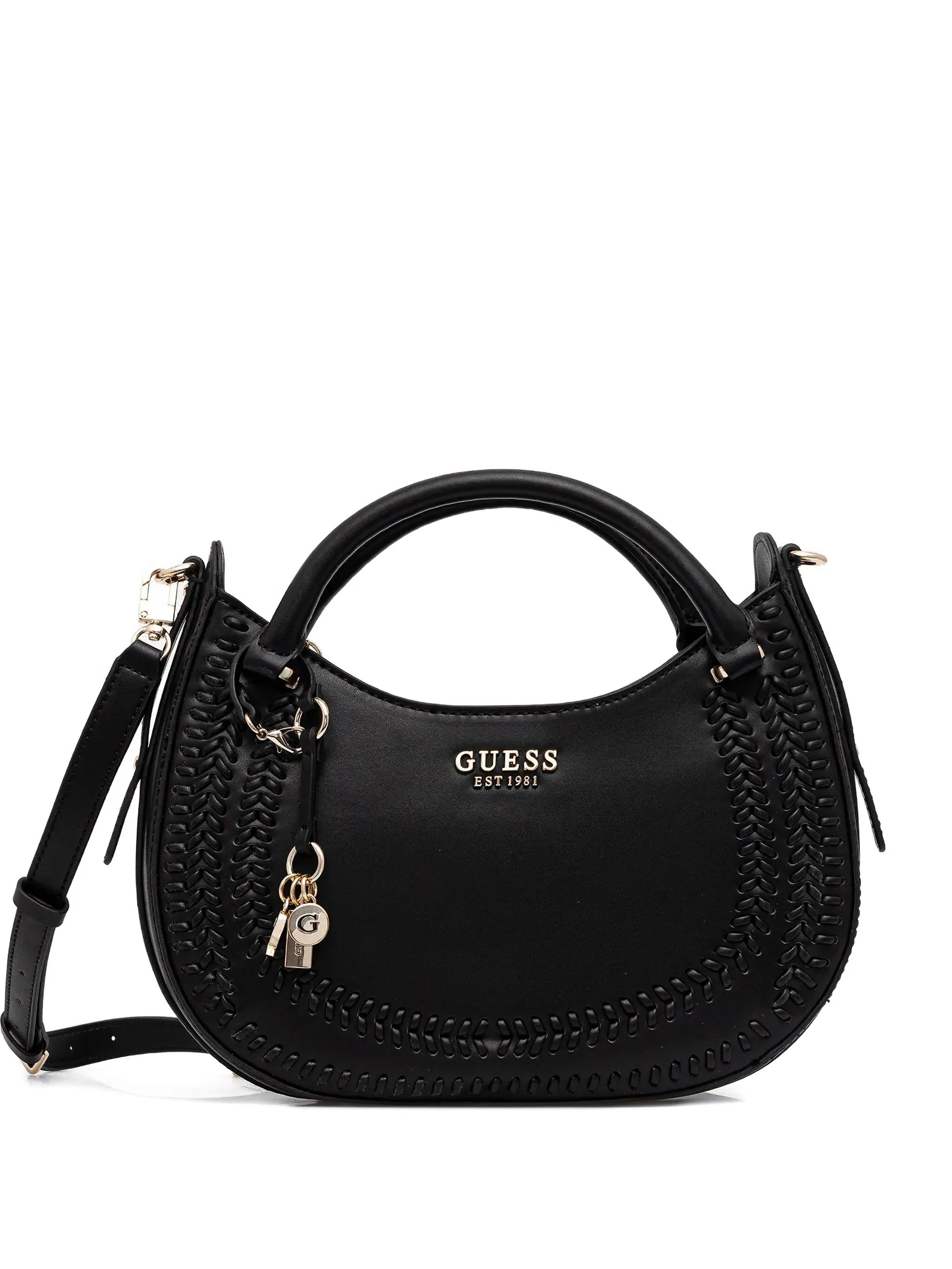 

Плетеная сумка через плечо Guess Usa, черный