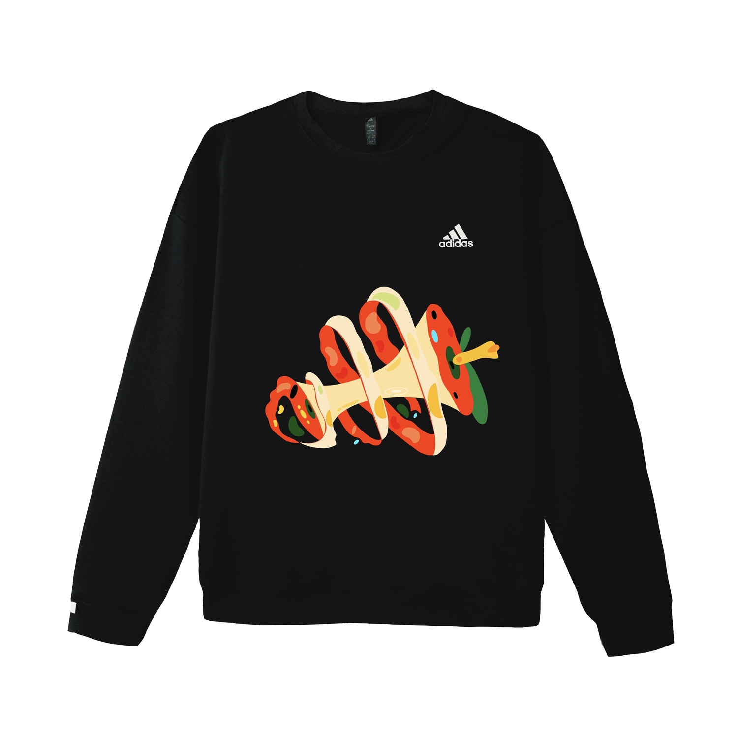 

Adidas Свитшот Unisex Black Crew Neck Thickened Regular