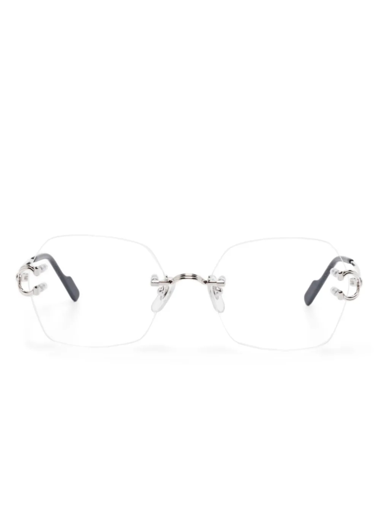 

Фирменные очки C De Cartier Cartier Eyewear, серебряный