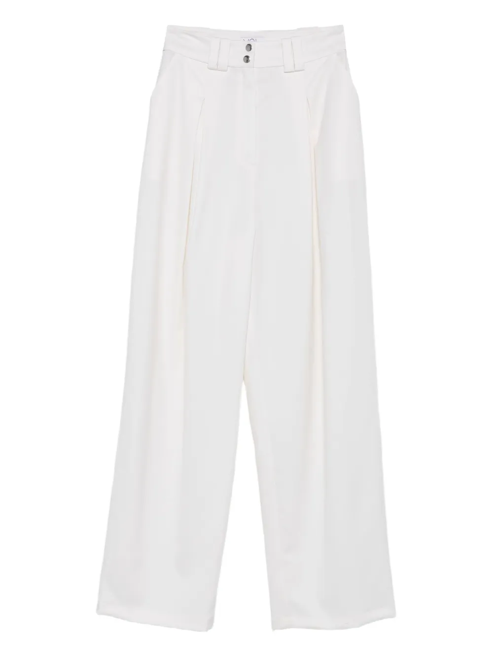 

Брюки со складками спереди Vestiaire d'un Oiseau Libre, белый