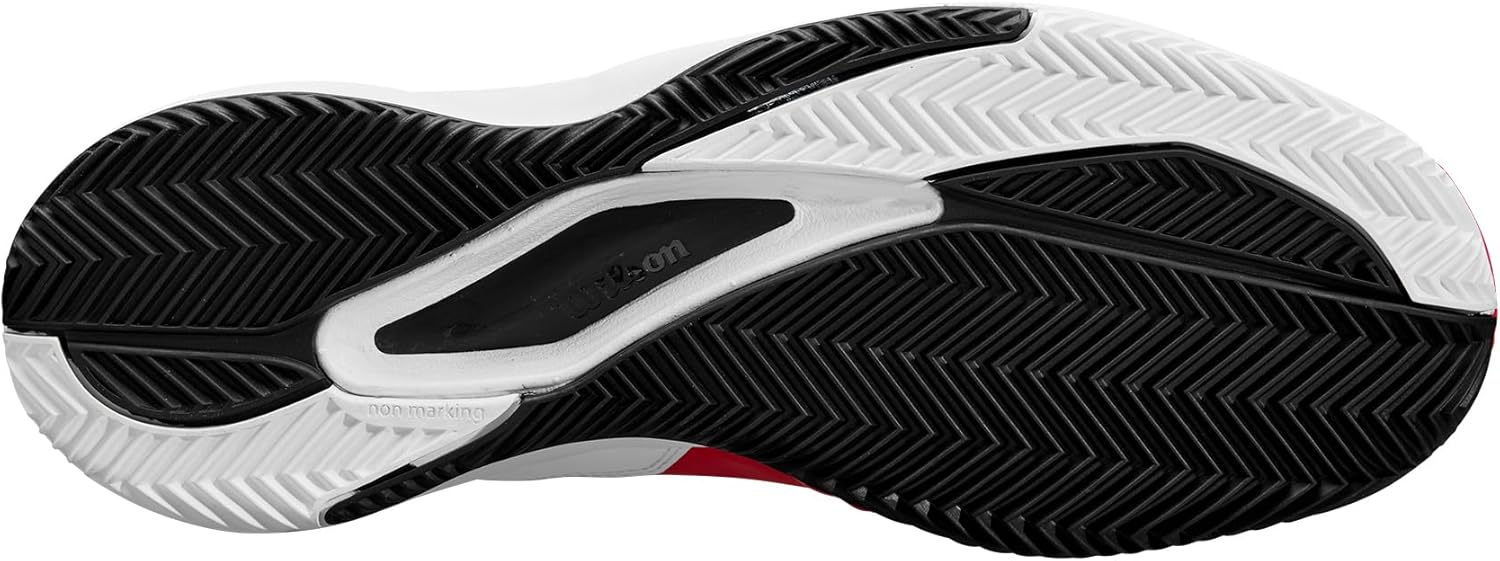 Мужские теннисные кроссовки Wilson Rush Pro Ace, белый/черный/красный — фото 3