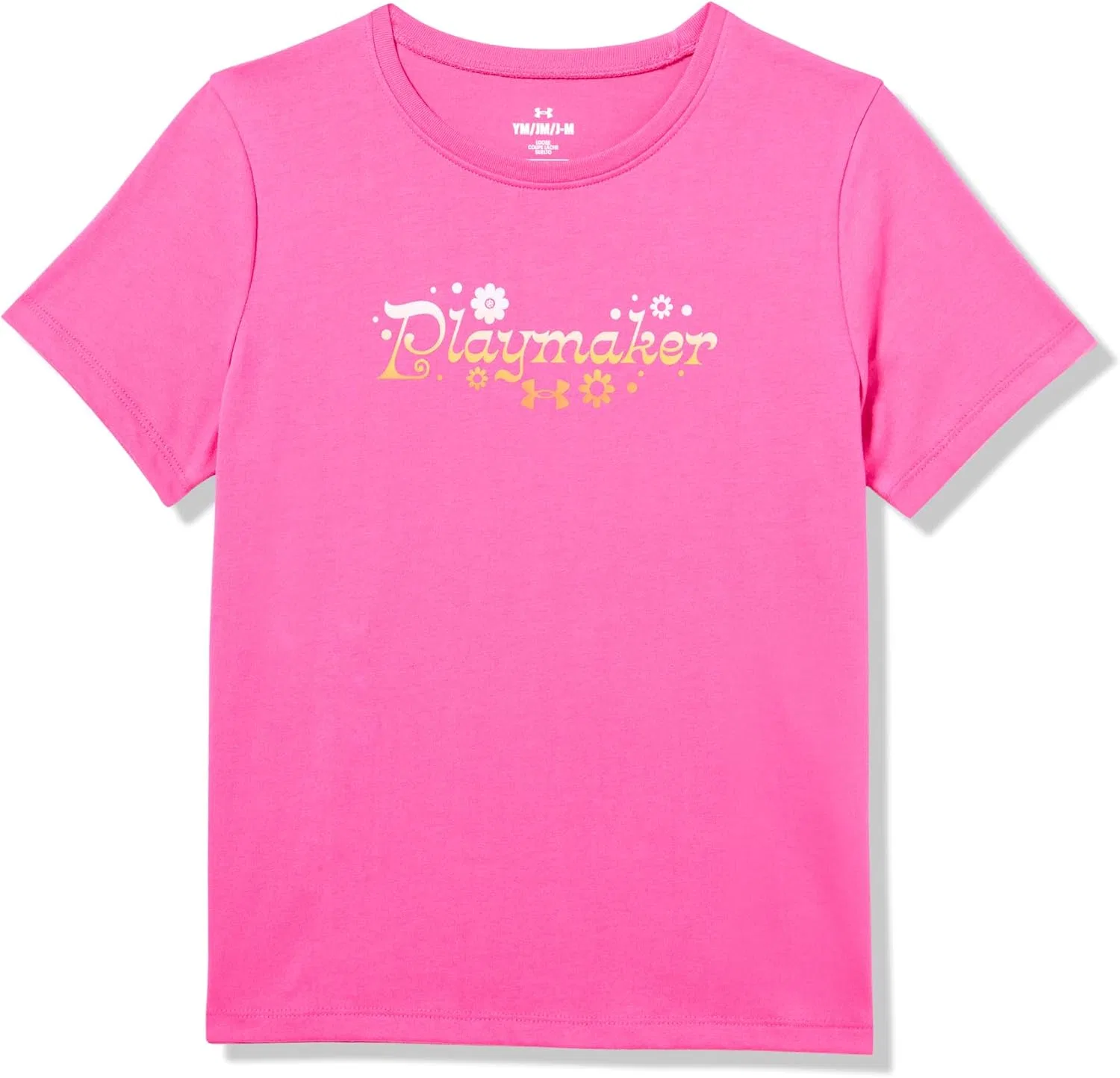 Футболка детская Under Armour, Astro Pink/White