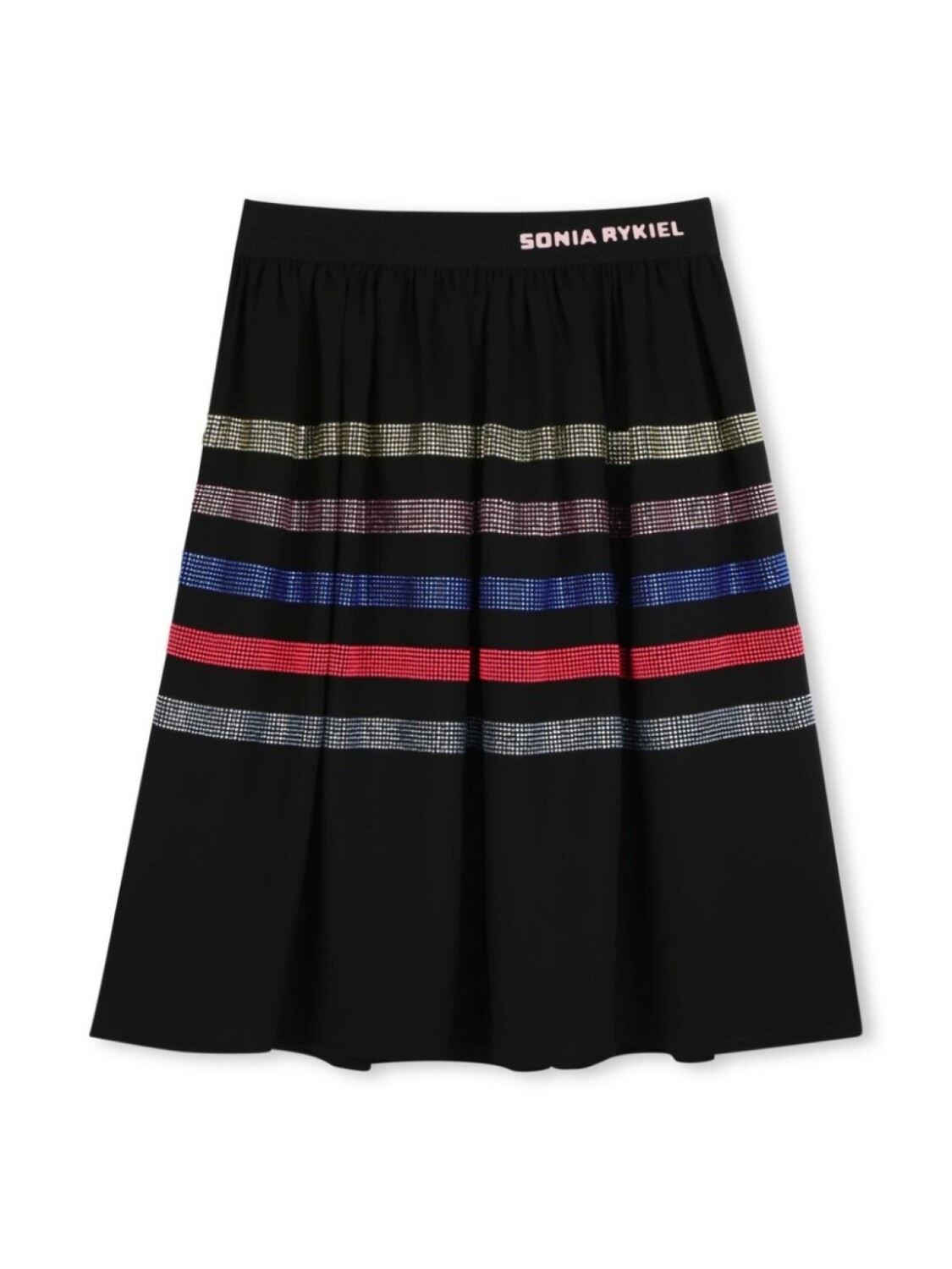 

SONIA RYKIEL ENFANT юбка миди в полоску, черный