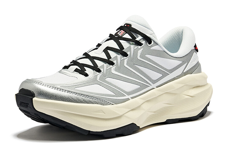Кроссовки ERKE Lifestyle Shoes Men Low-top ERKE White Bright Silver, белый — фото 3