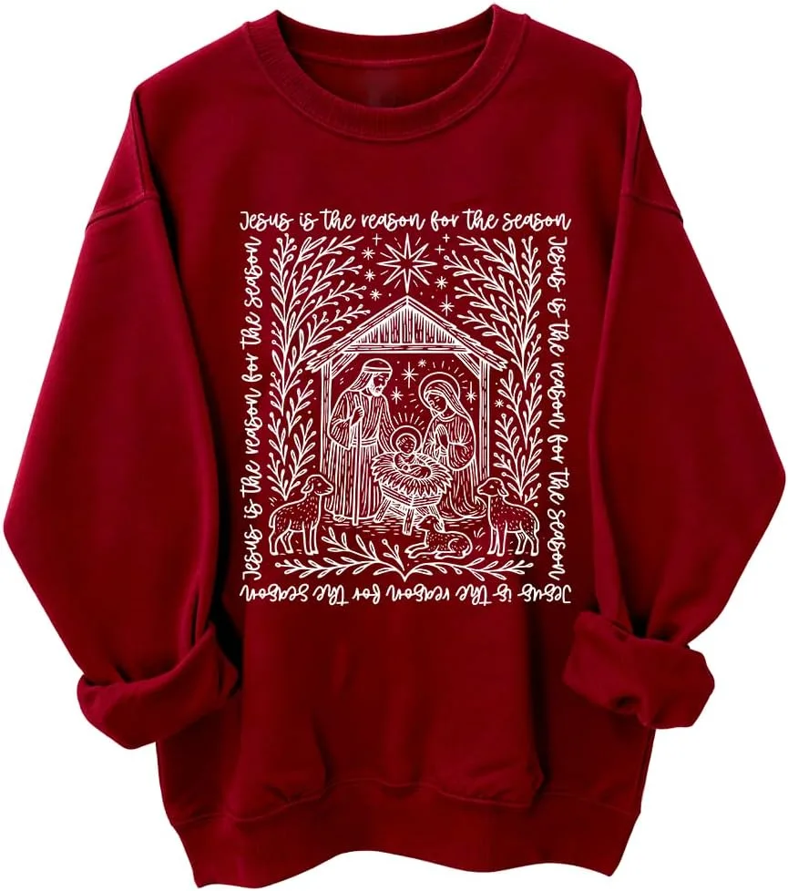 

Толстовка с принтом "Jesus Is The Reason" NACJOM