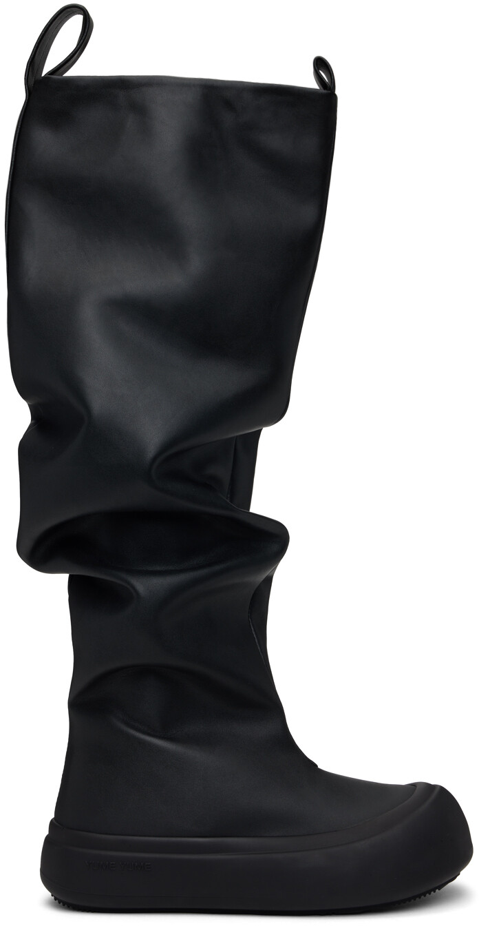 

Черные рыбацкие сапоги YUME YUME, Black vegan leather