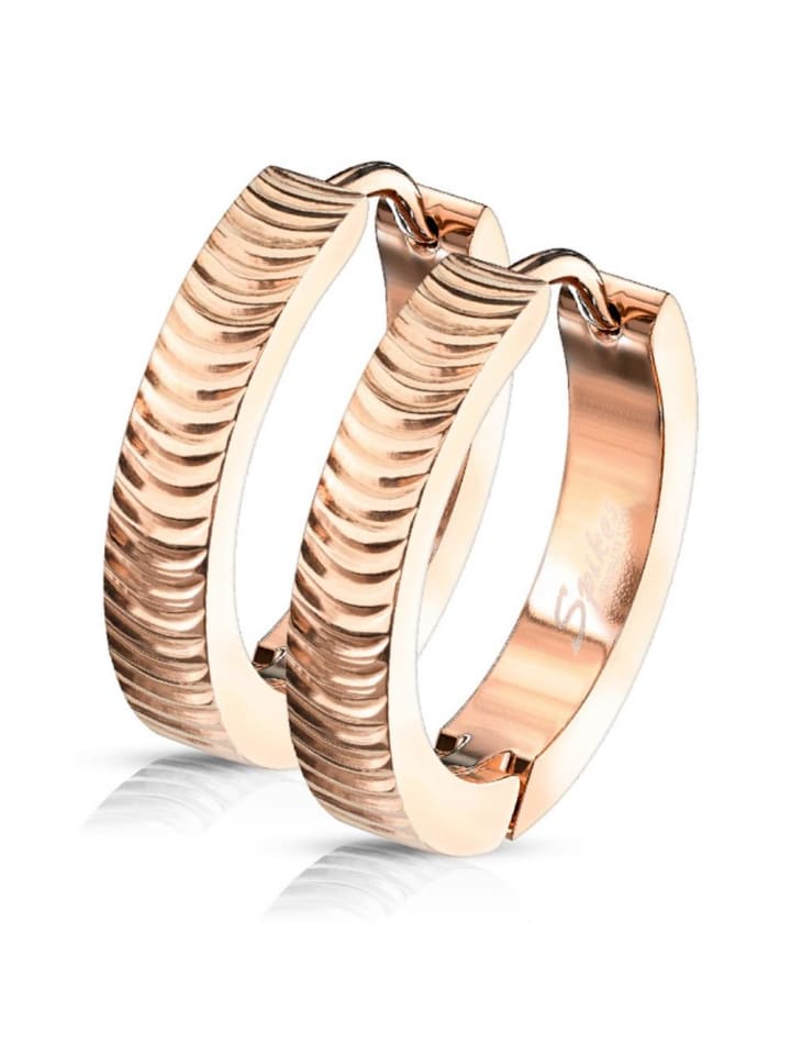 

Bungsa Серьги-кольца из розового золота