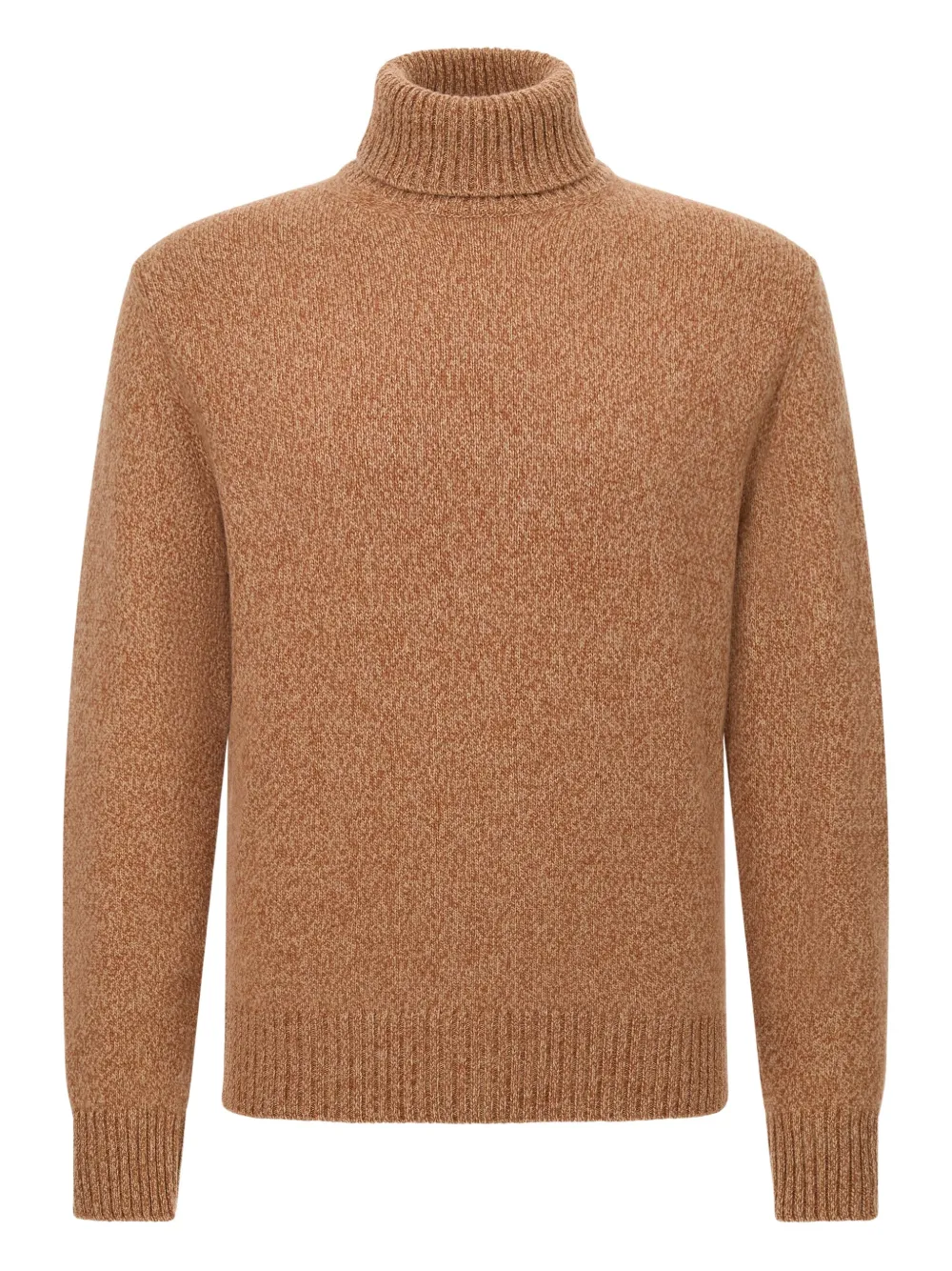 

Шерстяной свитер с высоким воротником Boggi Milano, коричневый