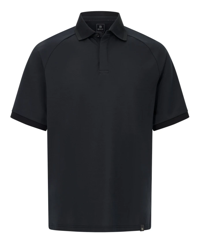 

Поло B tech cool jade пикуа с рукавами реглан Boggi Milano, черный